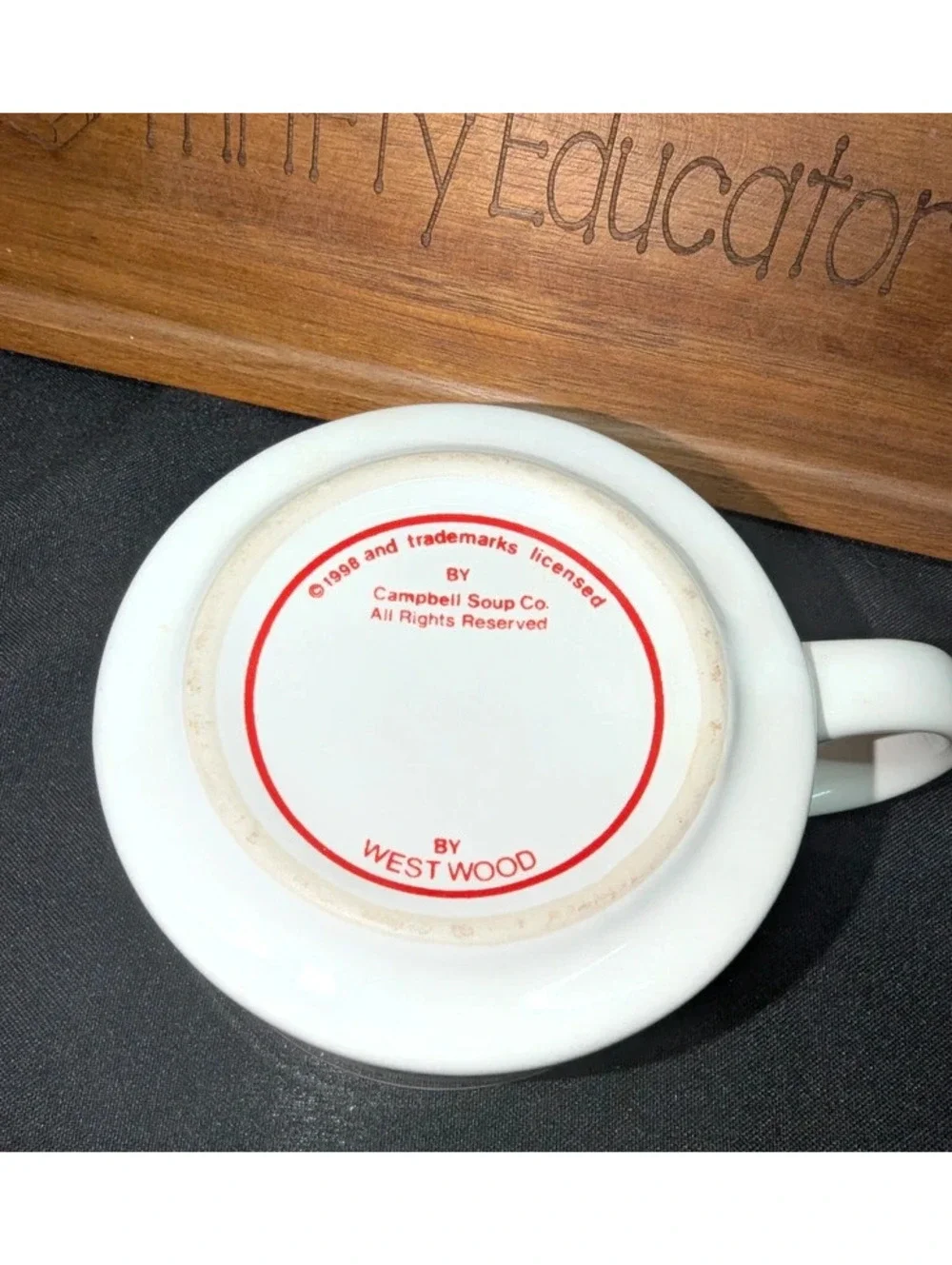 Vintage Campbell Souper Stars On Ice Mug Signed Kwan, Lipinski, Bobek-1998 15 oz